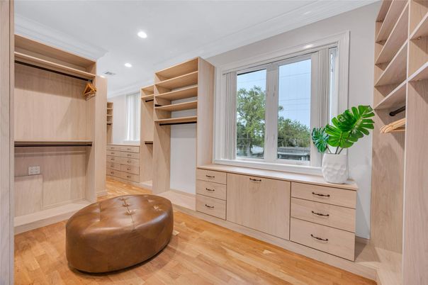 Interior, Recessed Lighting, Walk-in Closets, Wood Texture Flooring