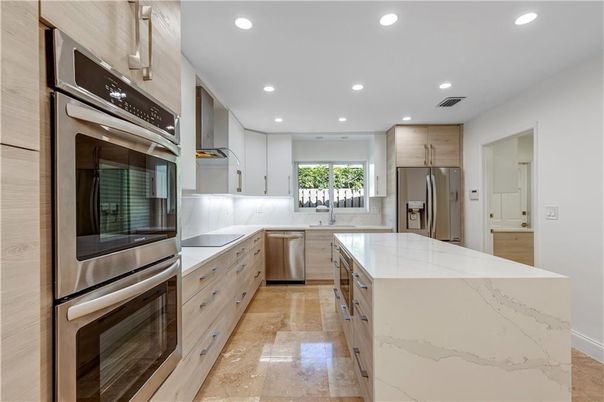 Interior, Kitchen, Recessed Lighting, Stainless Steel Appliances