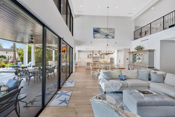 Dining room, Interior, Kitchen, Living room, Pendant Lights, Recessed Lighting, Wood Texture Flooring