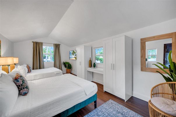 Bedroom, Interior, Wood Texture Flooring