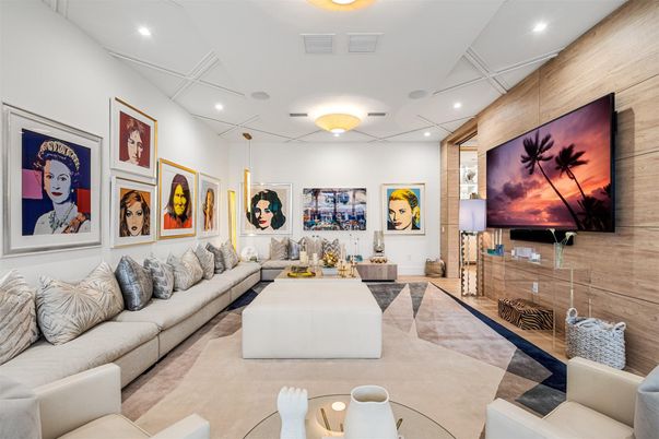 Interior, Living room, Recessed Lighting