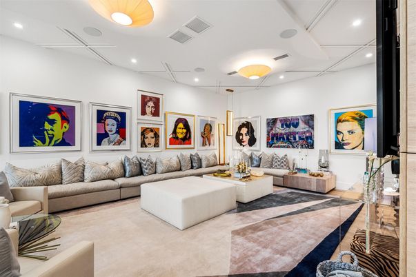Interior, Living room, Recessed Lighting