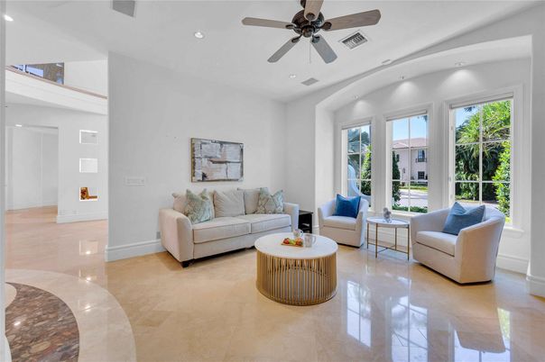 Interior, Living room, Recessed Lighting