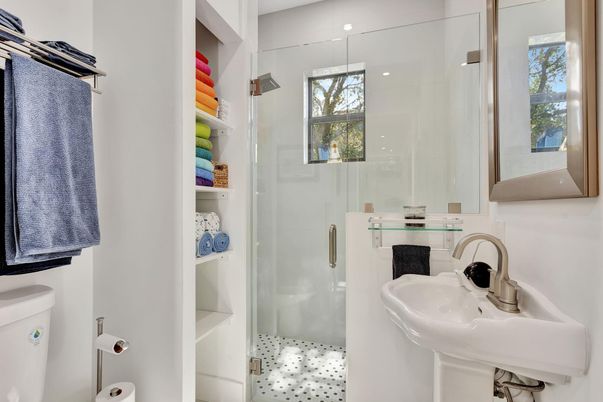 Bathroom, Glass Shower, Interior