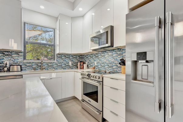 Interior, Kitchen, Recessed Lighting, Stainless Steel Appliances