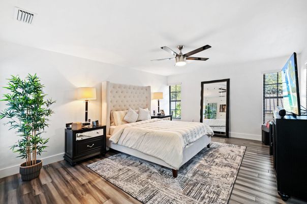 Bedroom, Interior, Wood Texture Flooring