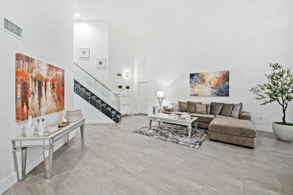 Interior, Living room, Recessed Lighting
