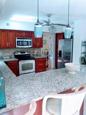 Interior, Kitchen, Pendant Lights, Stainless Steel Appliances
