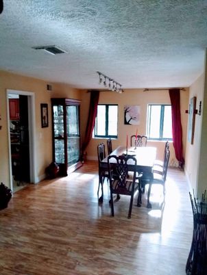Dining room, Interior, Wood Texture Flooring