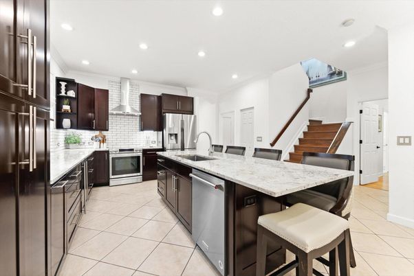 Interior, Kitchen, Recessed Lighting, Stainless Steel Appliances