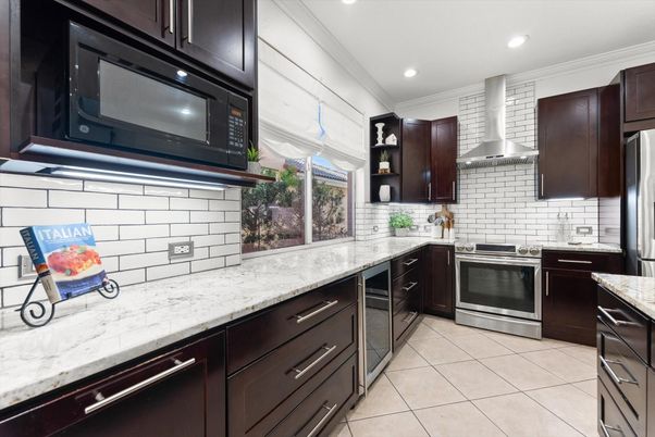 Interior, Kitchen, Recessed Lighting, Stainless Steel Appliances