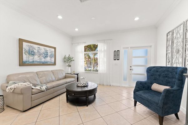 Interior, Living room, Recessed Lighting