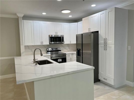 Interior, Kitchen, Recessed Lighting, Stainless Steel Appliances
