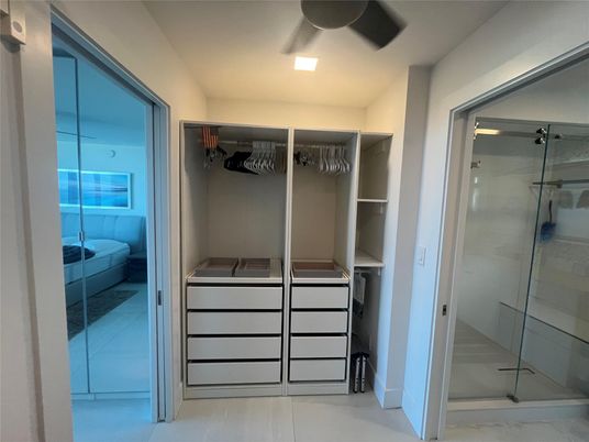 Bathroom, Glass Shower, Interior, Walk-in Closets