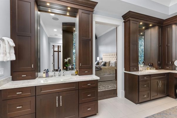 Bathroom, Bedroom, Dual Sink Vanities, Interior, Recessed Lighting