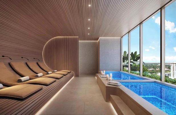 Interior, Pool, Recessed Lighting