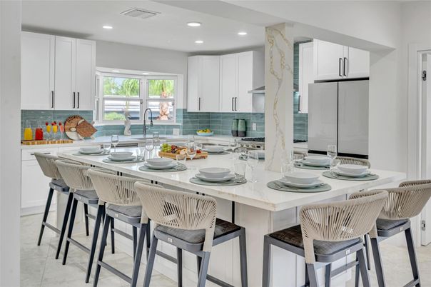 Interior, Kitchen, Marble, Recessed Lighting