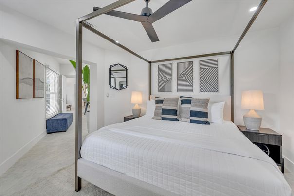 Bedroom, Interior, Recessed Lighting