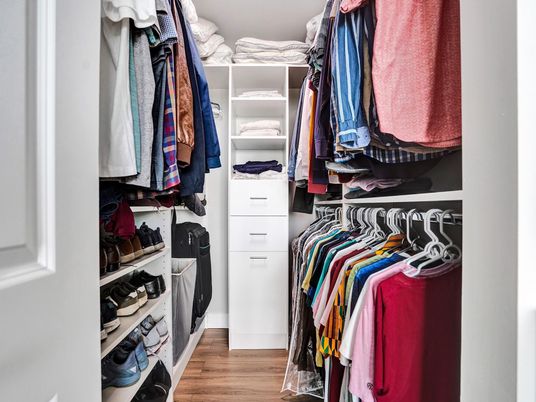 Interior, Walk-in Closets, Wood Texture Flooring