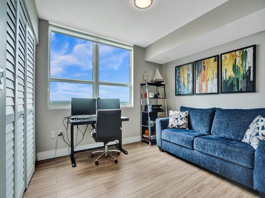 Home Office, Interior, Wood Texture Flooring
