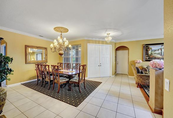 Chandelier, Dining room, Interior