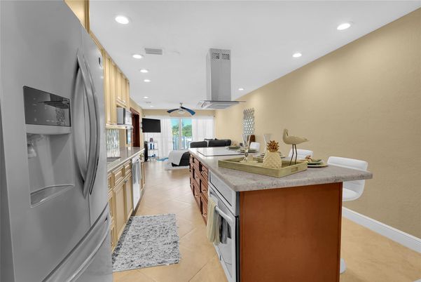 Interior, Kitchen, Living room, Recessed Lighting