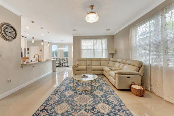Dining room, Interior, Living room, Pendant Lights, Recessed Lighting