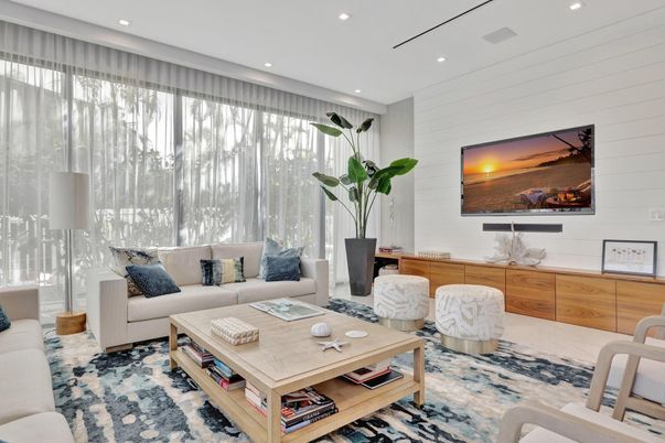 Interior, Living room, Recessed Lighting