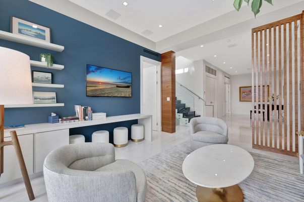 Home Office, Interior, Recessed Lighting