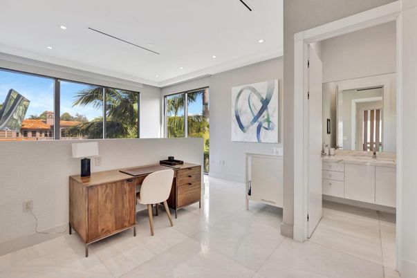Home Office, Interior, Recessed Lighting