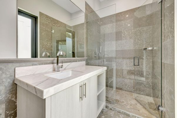Bathroom, Glass Shower, Interior