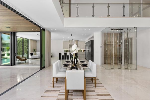 Dining room, Interior, Kitchen, Pendant Lights, Recessed Lighting