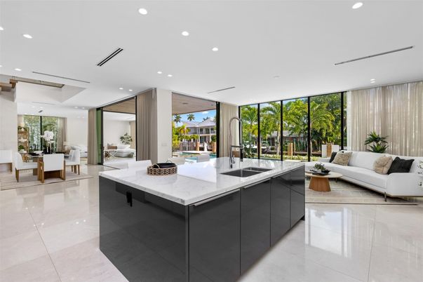 Dining room, Interior, Kitchen, Living room, Recessed Lighting