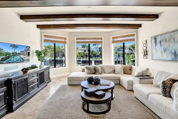 Interior, Living room, Wooden Beams