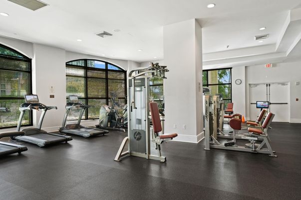 Fitness Equipment, Gym, Interior, Recessed Lighting