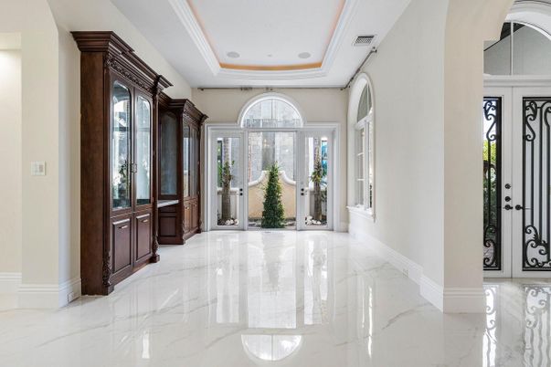Interior, Marble, Recessed Lighting