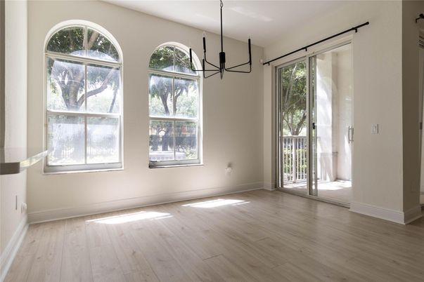 Empty room, Interior, Pendant Lights, Wood Texture Flooring