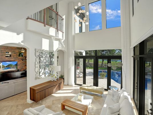 Interior, Living room, Stone Walls