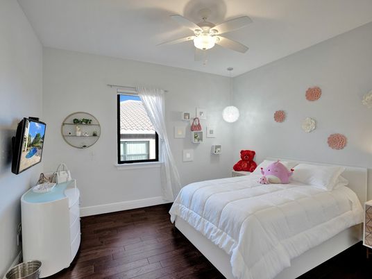 Bedroom, Interior, Wood Texture Flooring