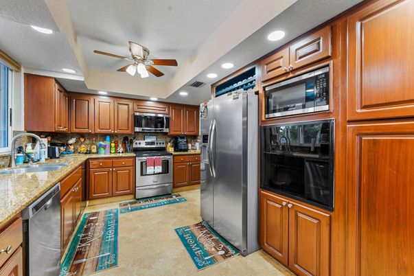 Interior, Kitchen, Recessed Lighting, Stainless Steel Appliances