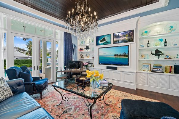 Chandelier, Interior, Living room, Wooden Ceilings, Wood Texture Flooring