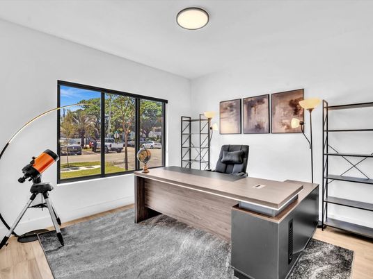 Home Office, Interior, Wood Texture Flooring