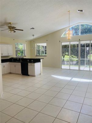 Chandelier, Empty room, Interior, Kitchen, Pendant Lights