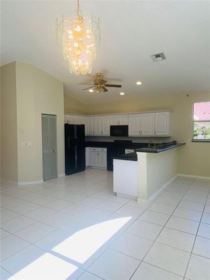 Chandelier, Interior, Kitchen, Recessed Lighting