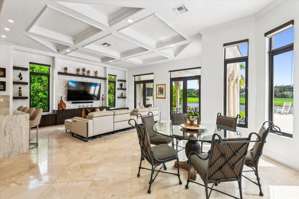 Dining room, Interior, Living room, Recessed Lighting