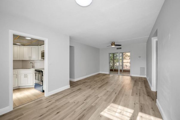 Empty room, Interior, Kitchen, Wood Texture Flooring