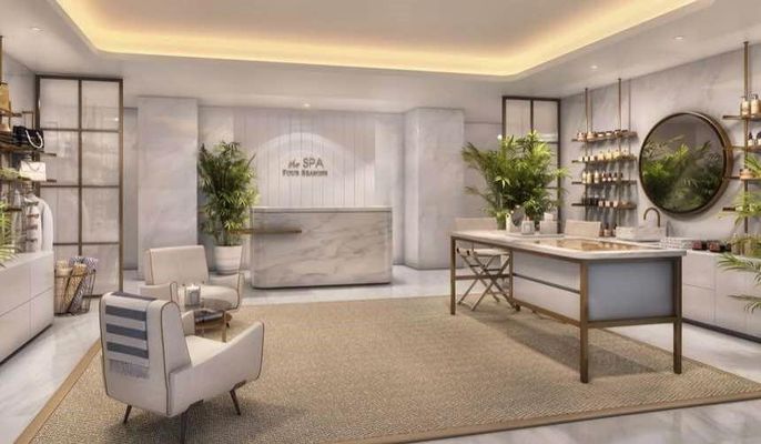 Interior, Marble Walls, Pendant Lights, Recessed Lighting