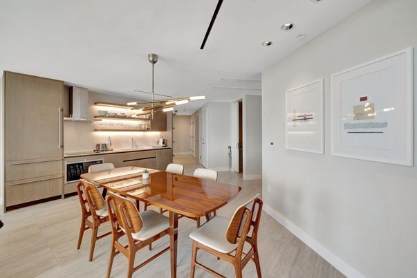 Dining room, Interior, Kitchen, Pendant Lights, Recessed Lighting