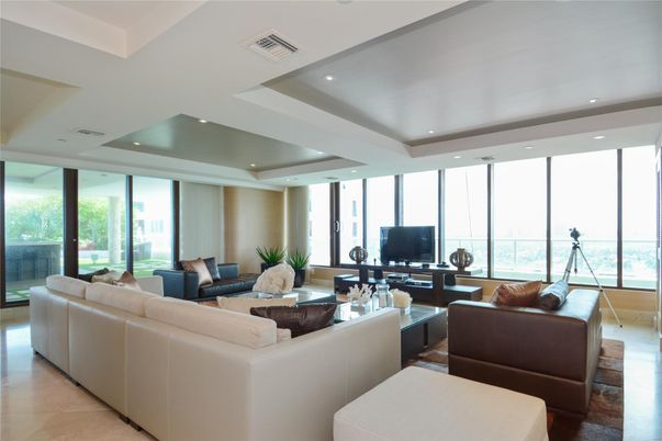 Interior, Living room, Recessed Lighting
