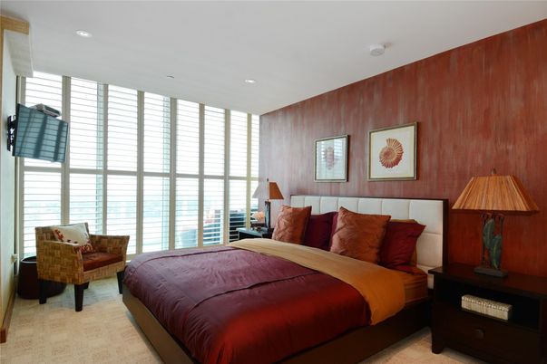 Bedroom, Interior, Recessed Lighting